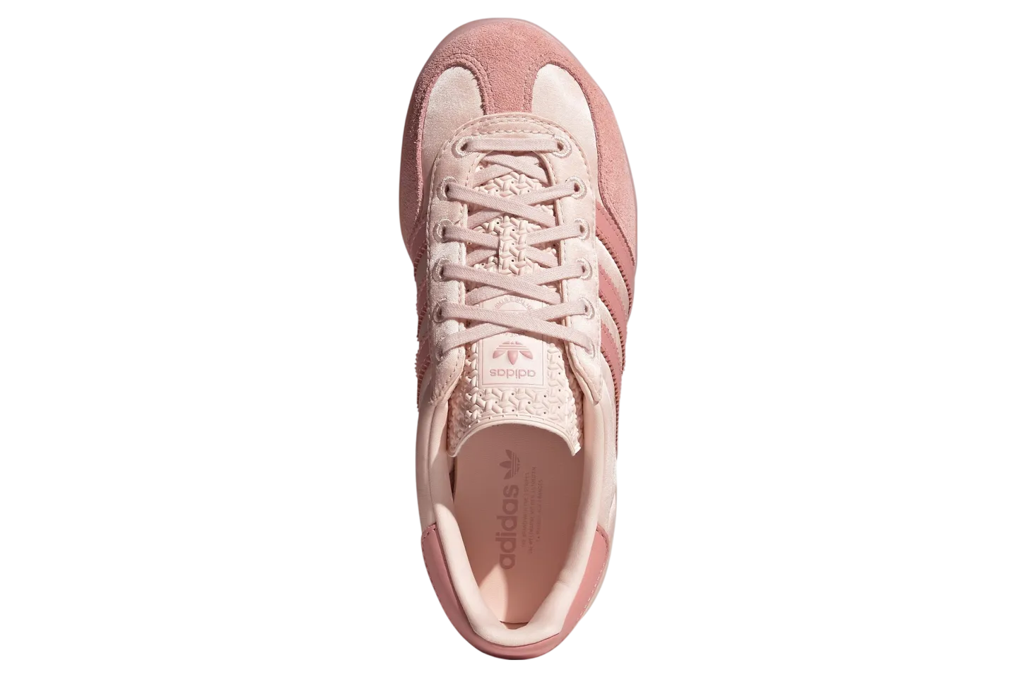 adidas gazelle indoor pink satin suede 3