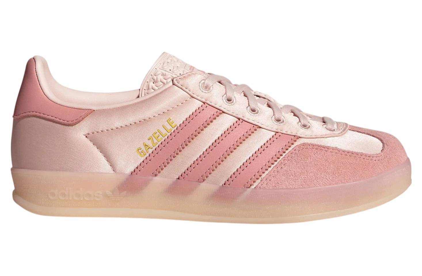 adidas gazelle indoor pink satin suede