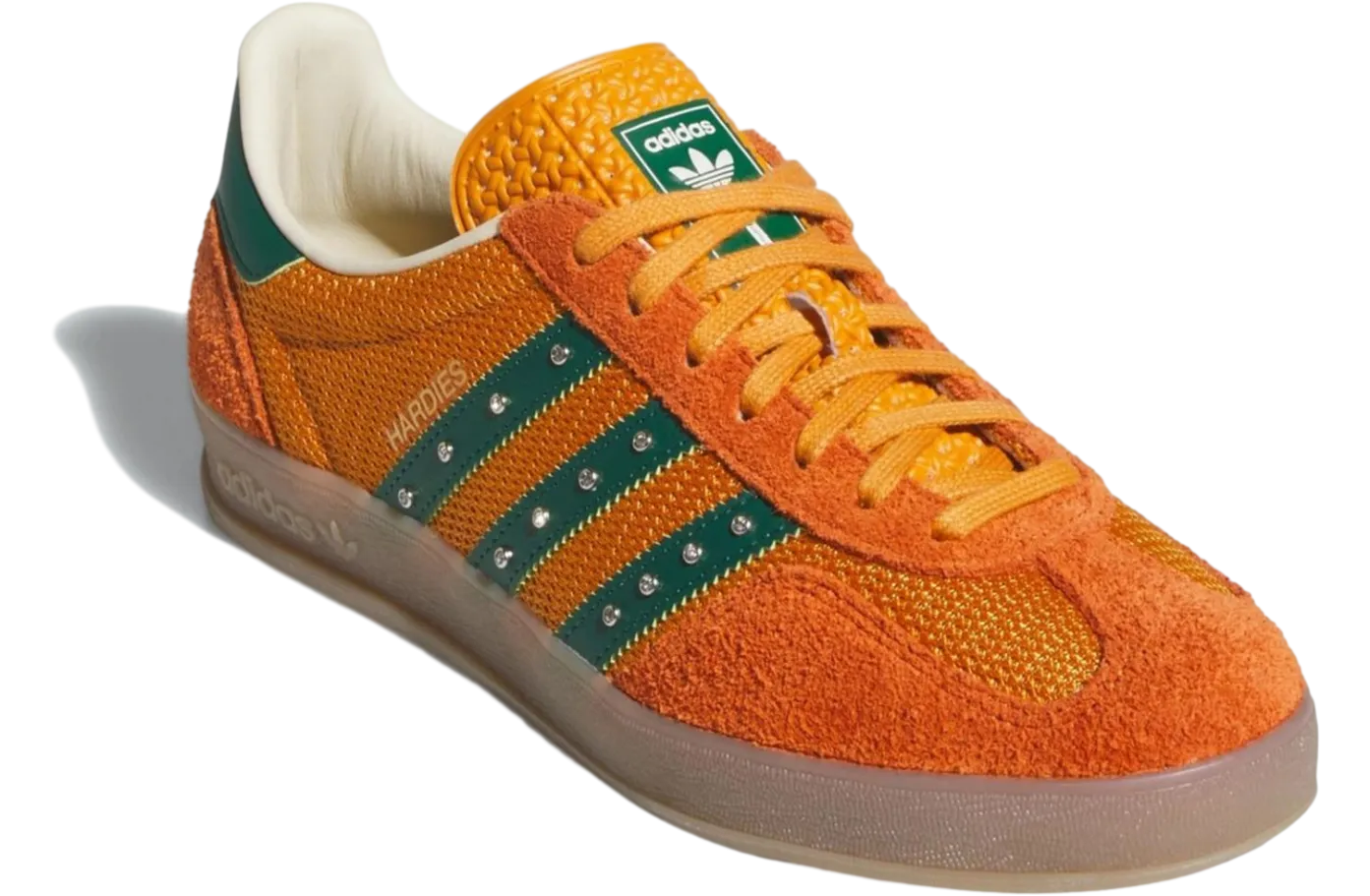 adidas gazelle indoor rust orange core green 1