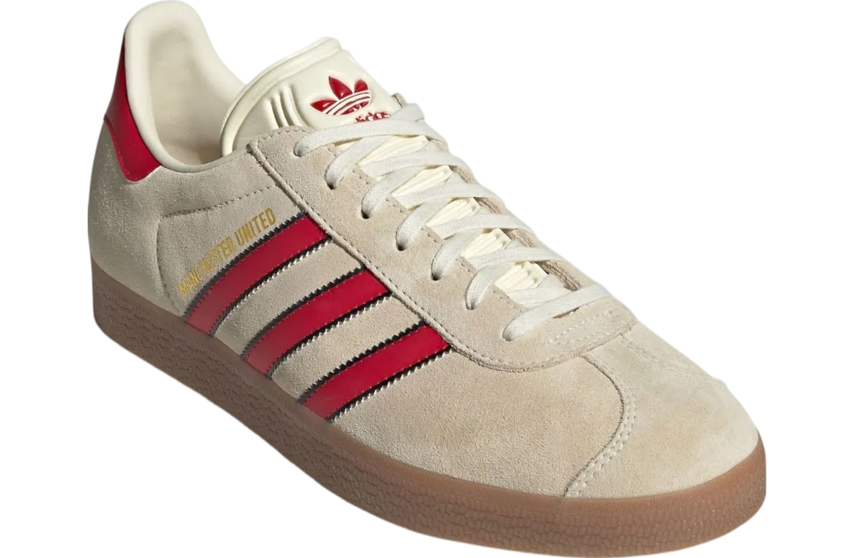 adidas gazelle terrace manchester united core white red 2