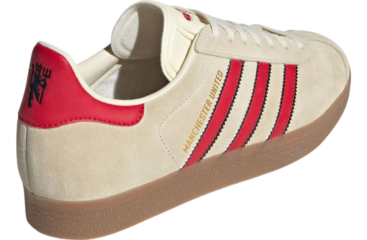 adidas gazelle terrace manchester united core white red 3