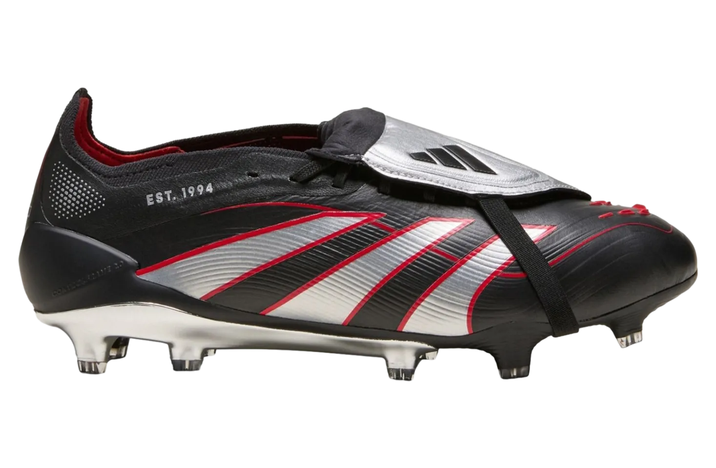 adidas predator core black silver metallic