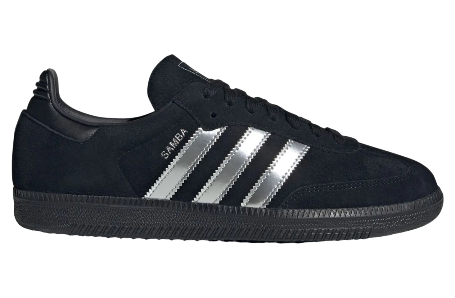 adidas samba core black silver metallic