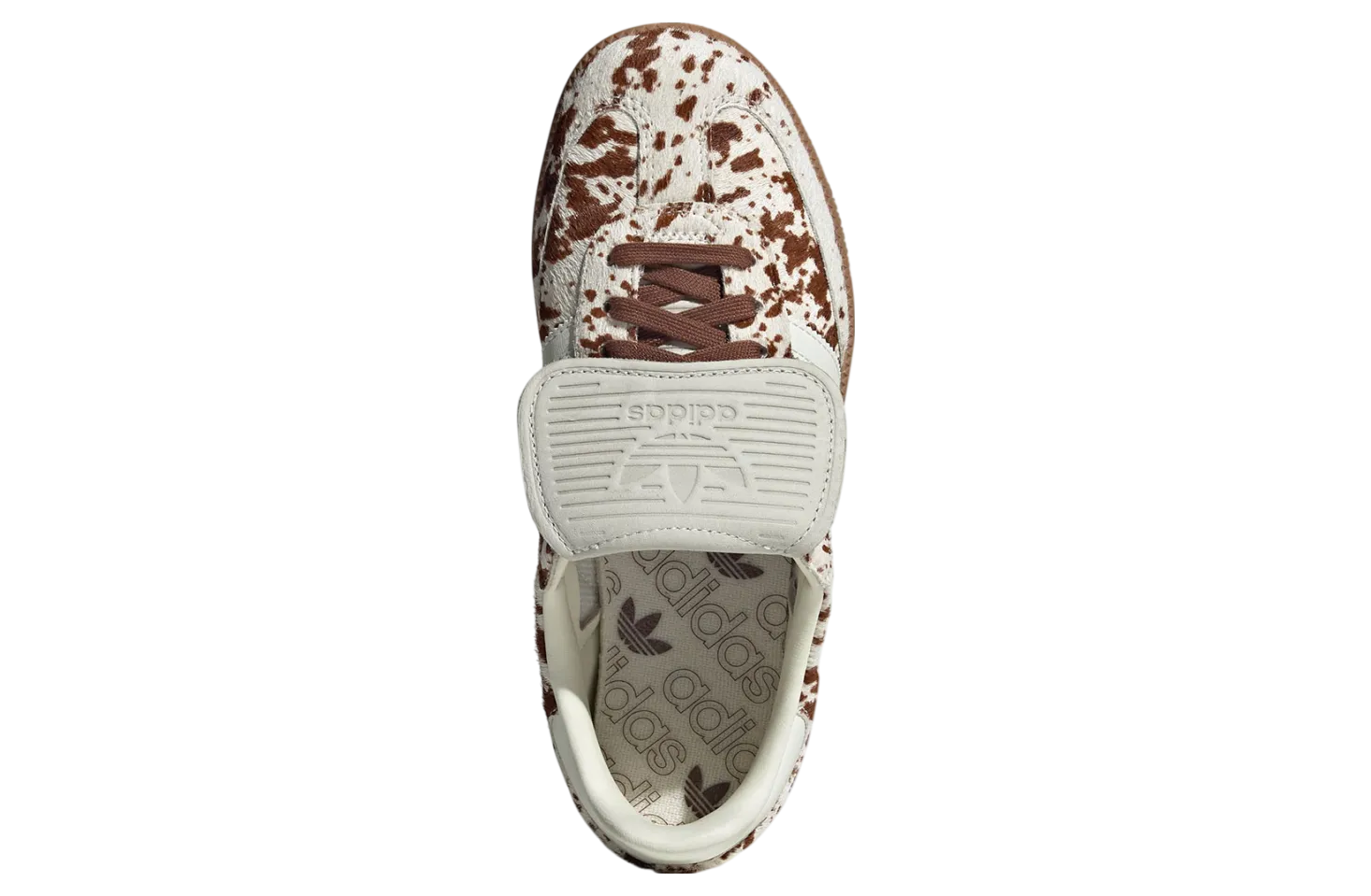 adidas samba lt wmns cow print brown white 3