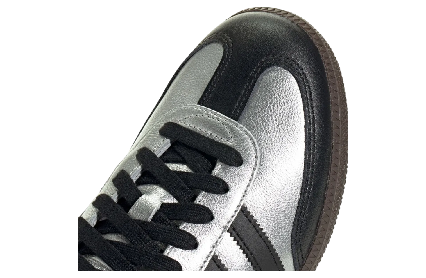 adidas samba silver metallic core black 6