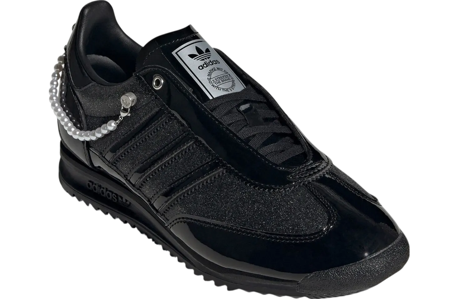 adidas sl 72 black patent pearls 0