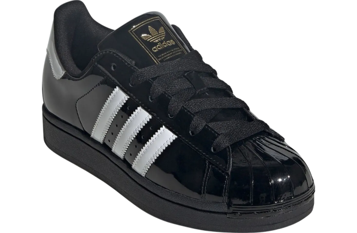 adidas superstar black patent leather 0