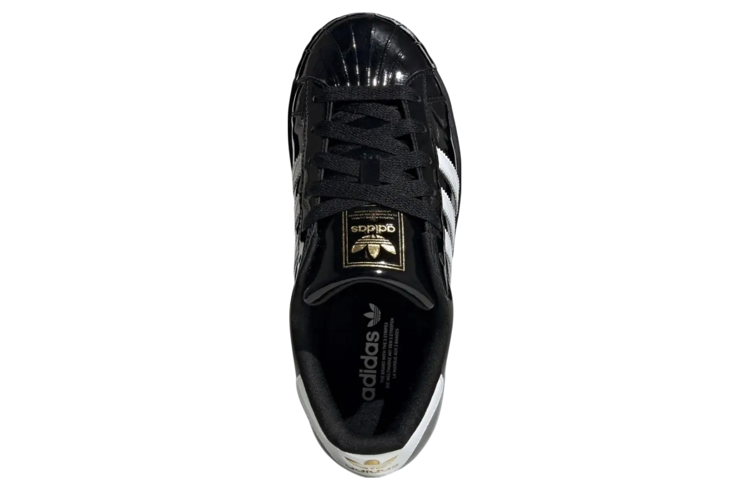 adidas superstar black patent leather 3