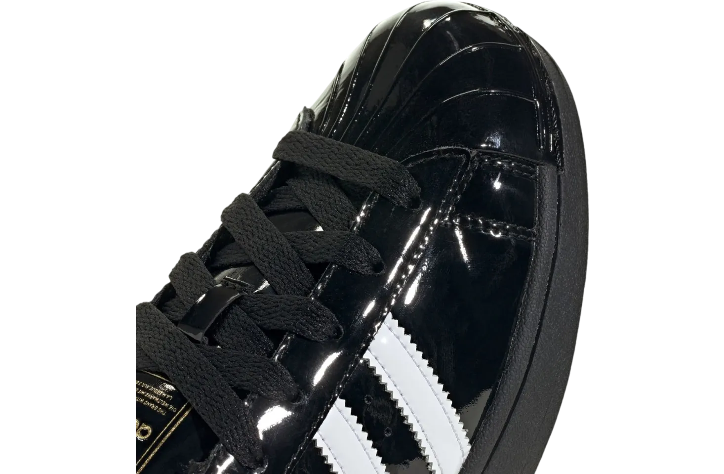 adidas superstar black patent leather 5