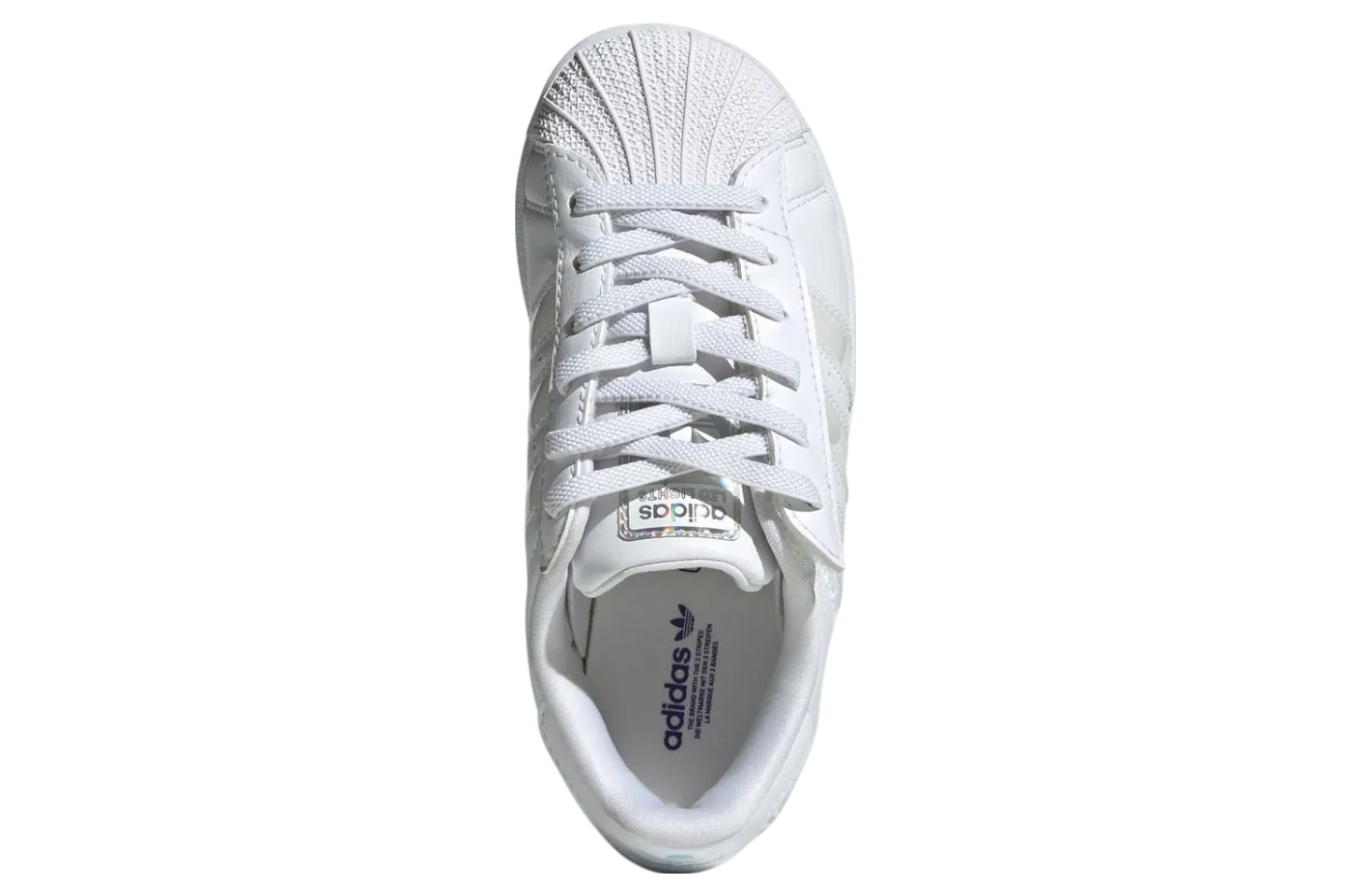adidas superstar gs led lights footwear white 4