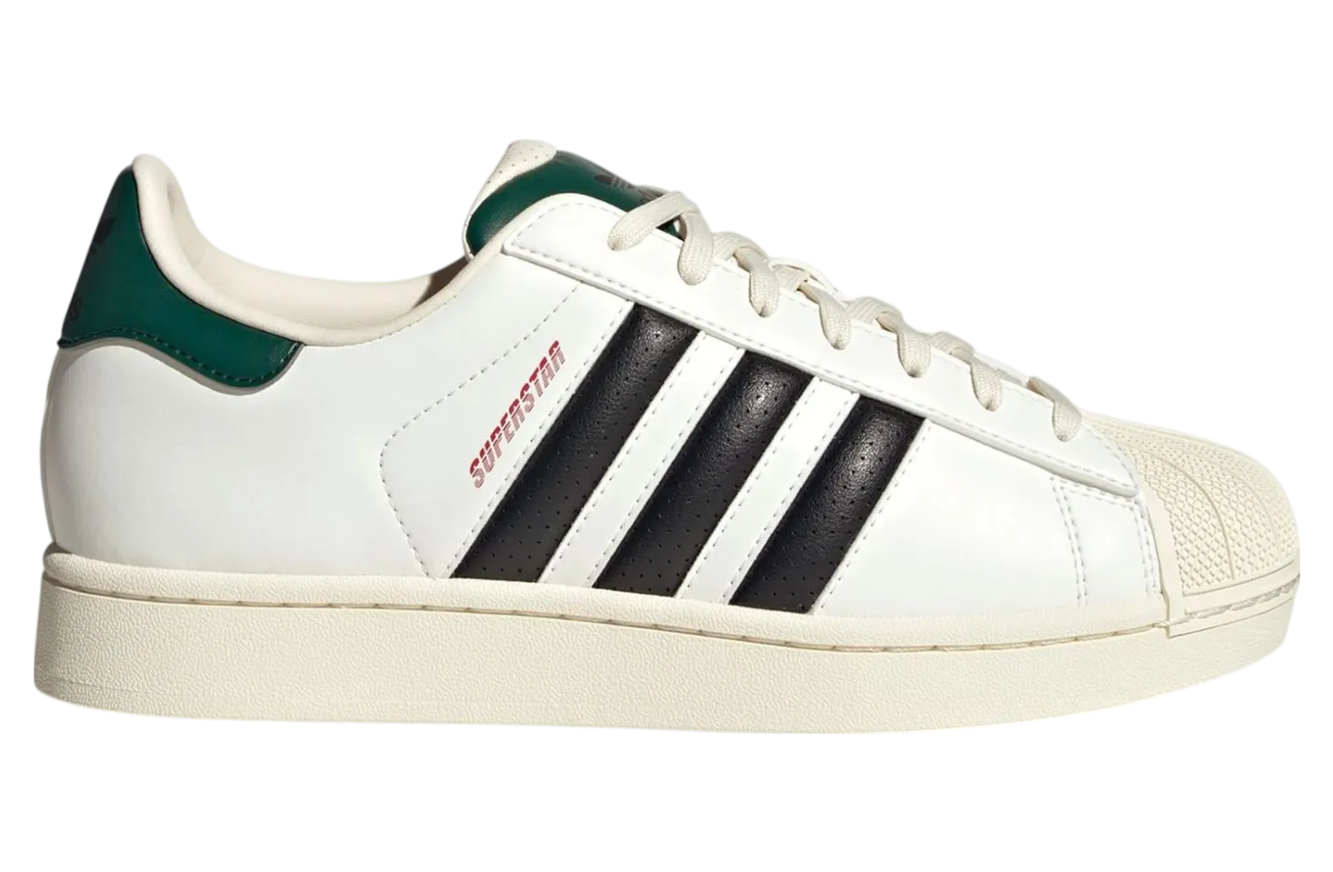 adidas superstar white black green