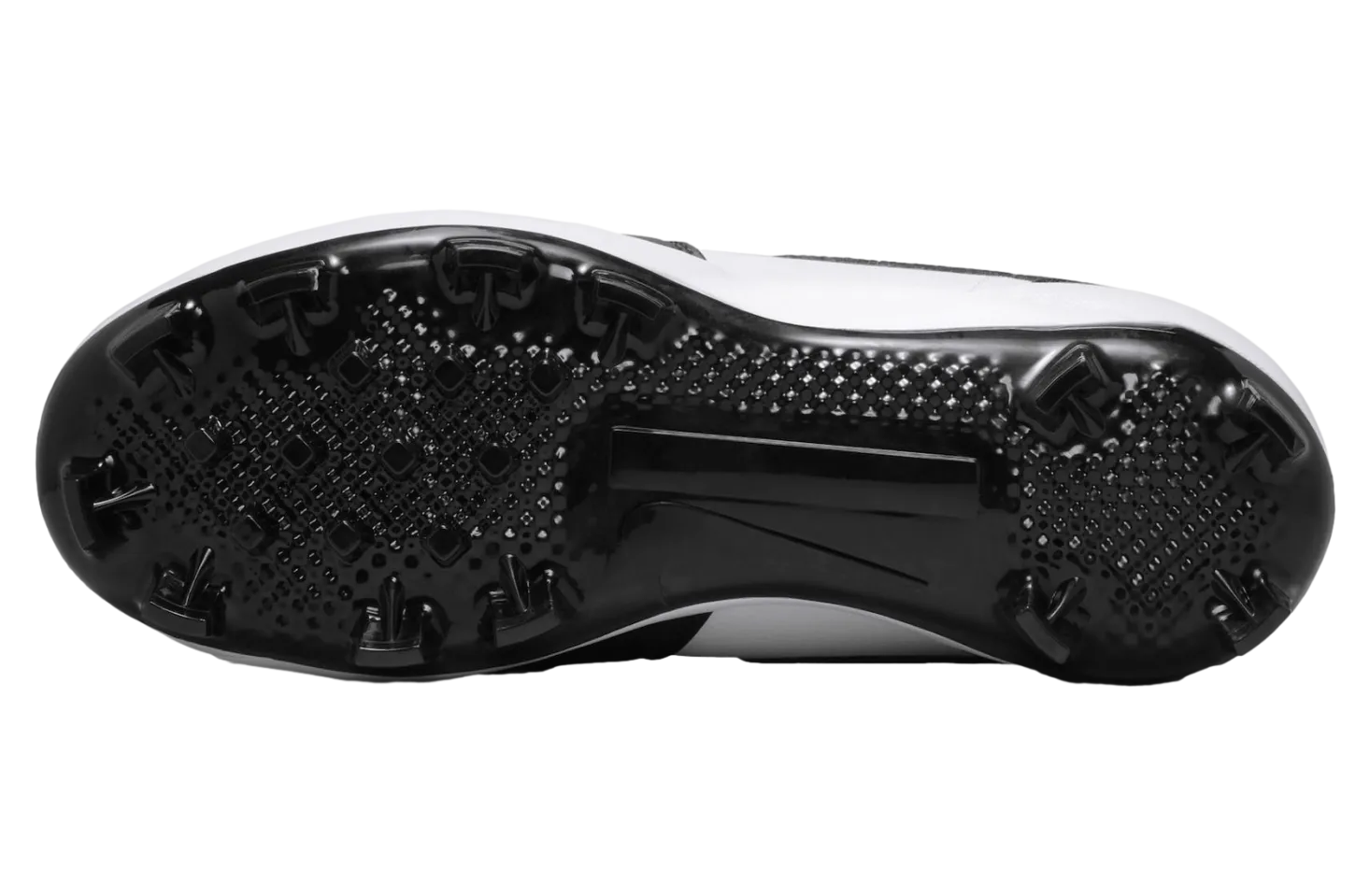 air jordan 1 cleats black white black 7