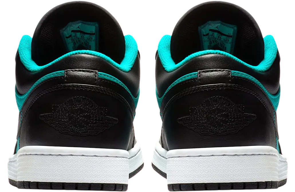 air jordan 1 low black aqua 3