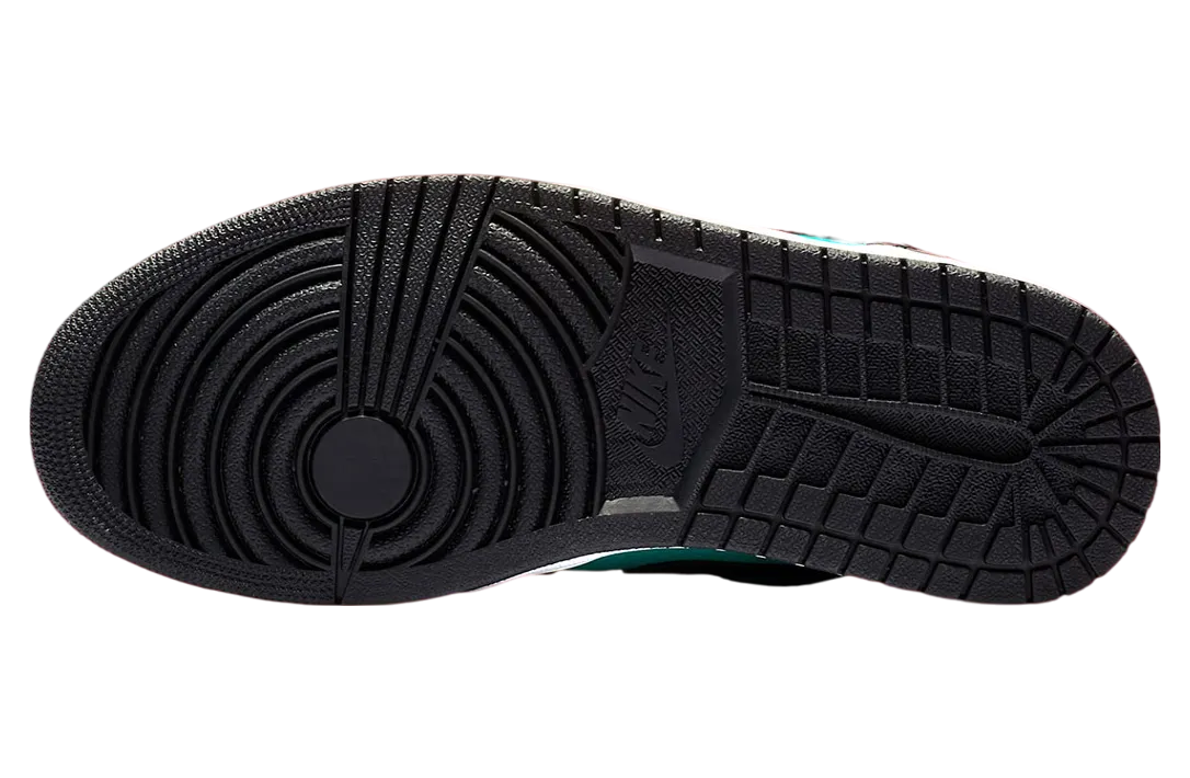 air jordan 1 low black aqua 4