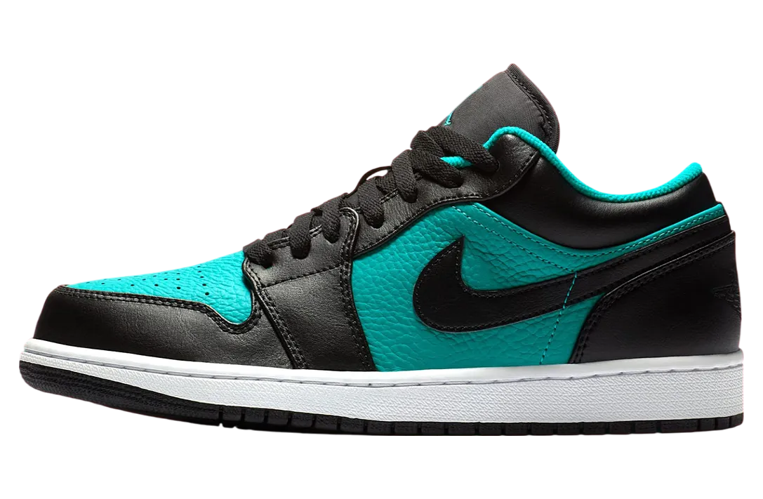 air jordan 1 low black aqua