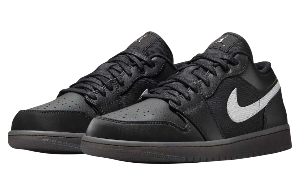 air jordan 1 low black dark smoke grey 0