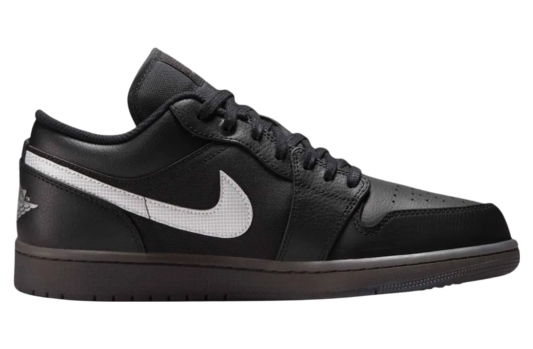 air jordan 1 low black dark smoke grey 2