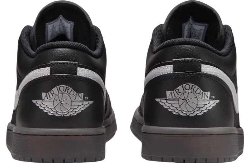 air jordan 1 low black dark smoke grey 3