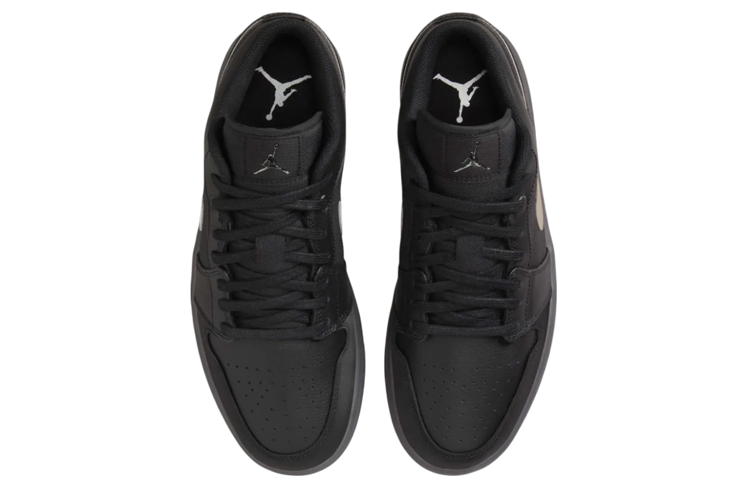 air jordan 1 low black dark smoke grey 4