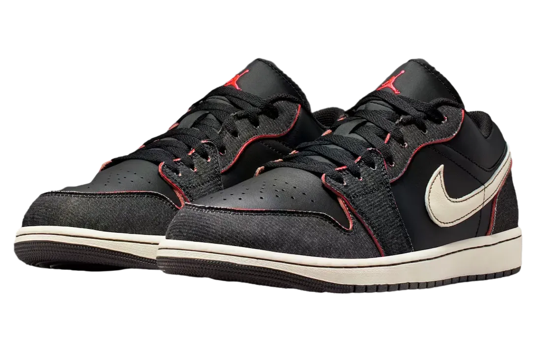 air jordan 1 low black racer pink 0
