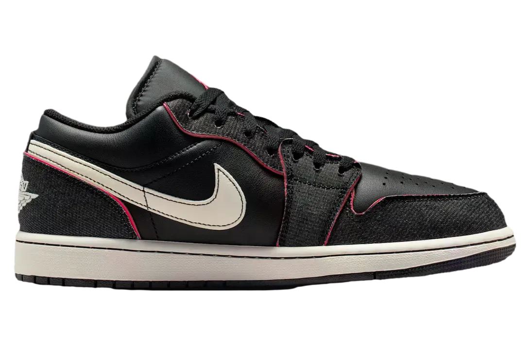 air jordan 1 low black racer pink 1
