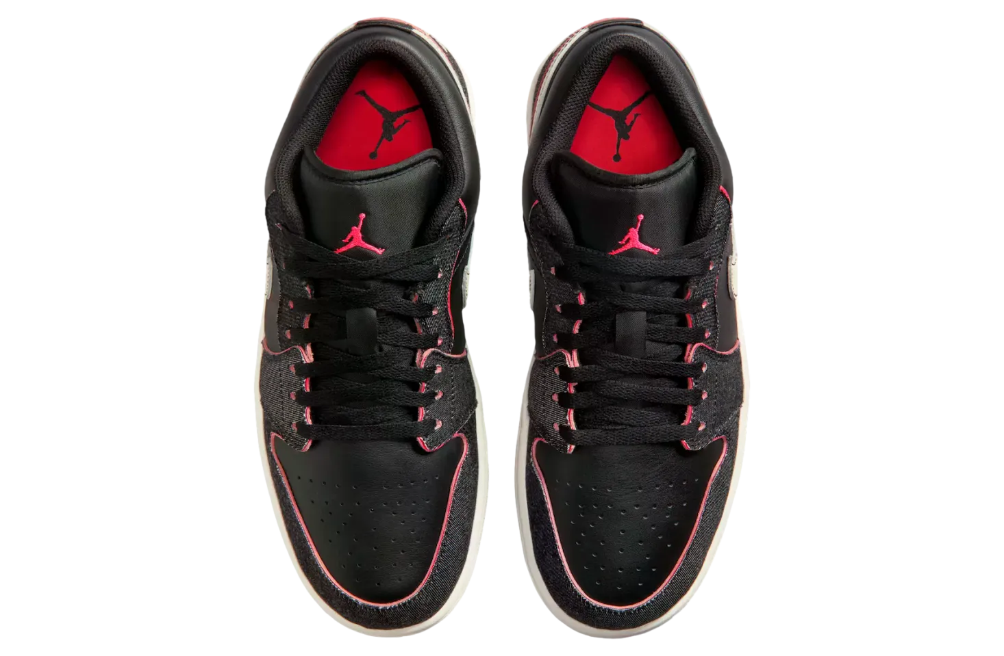 air jordan 1 low black racer pink 2