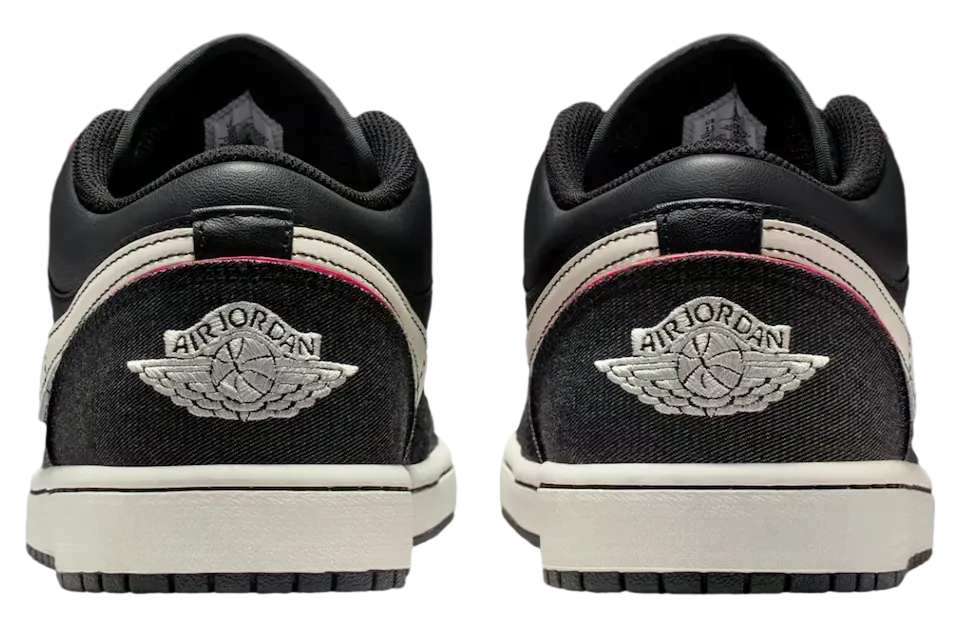air jordan 1 low black racer pink 3