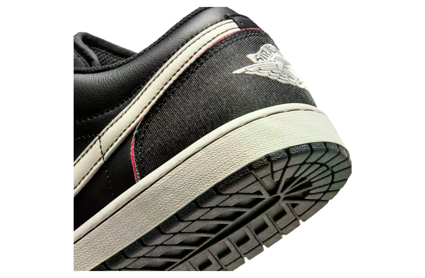 air jordan 1 low black racer pink 6