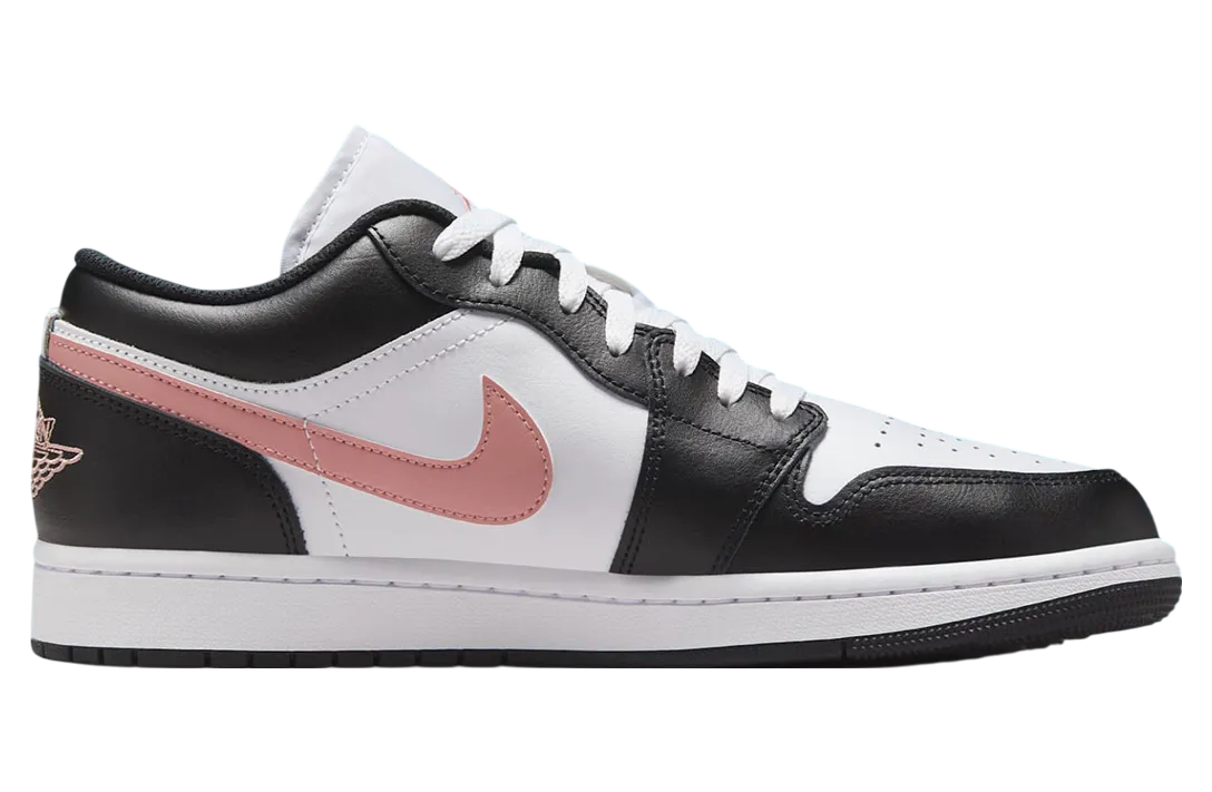 air jordan 1 low black rust pink 0