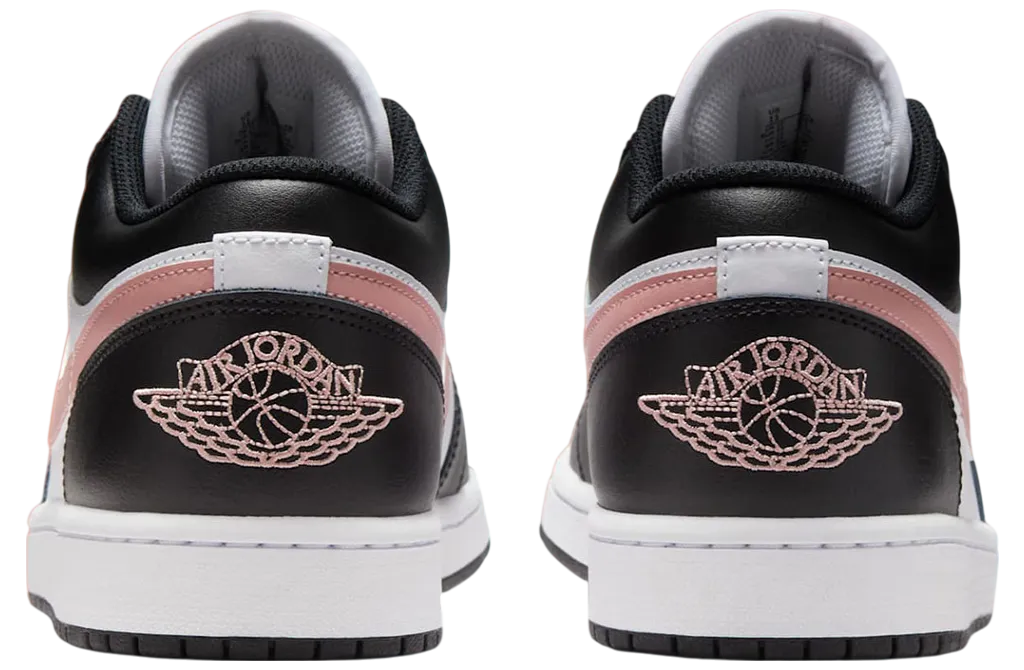 air jordan 1 low black rust pink 2