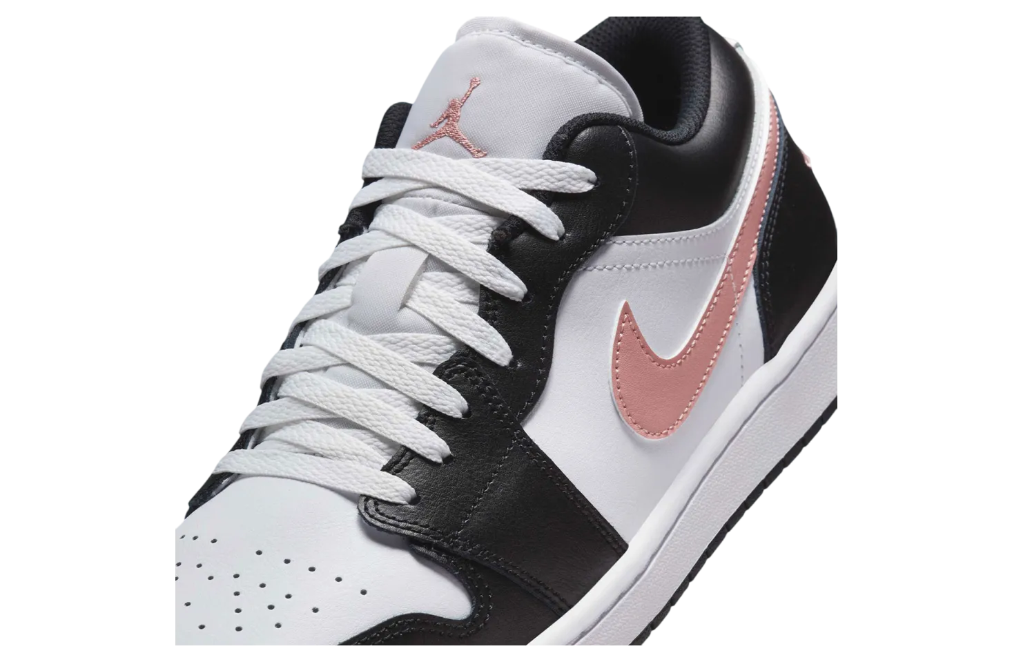 air jordan 1 low black rust pink 4