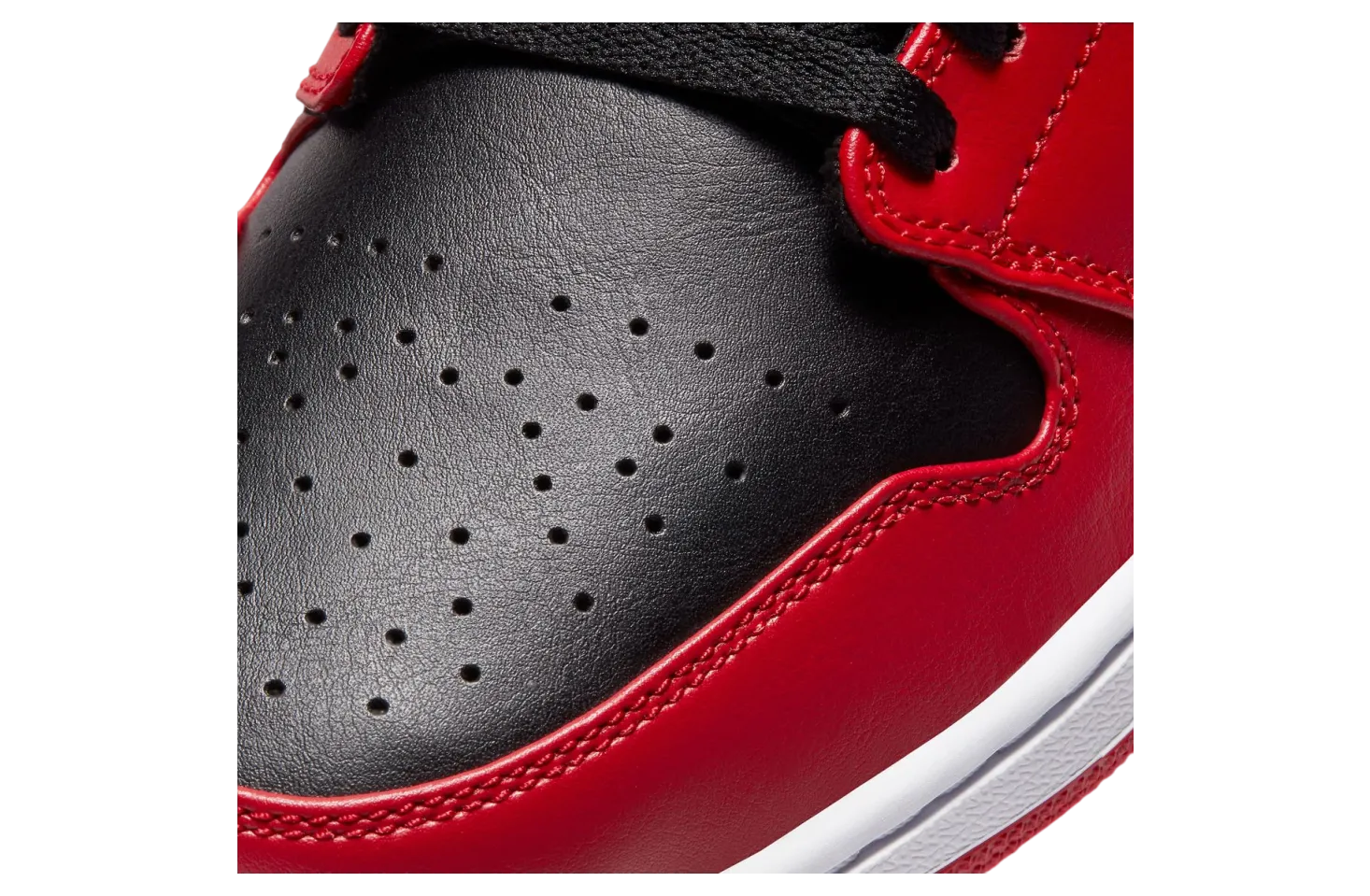 air jordan 1 low black varsity red 5