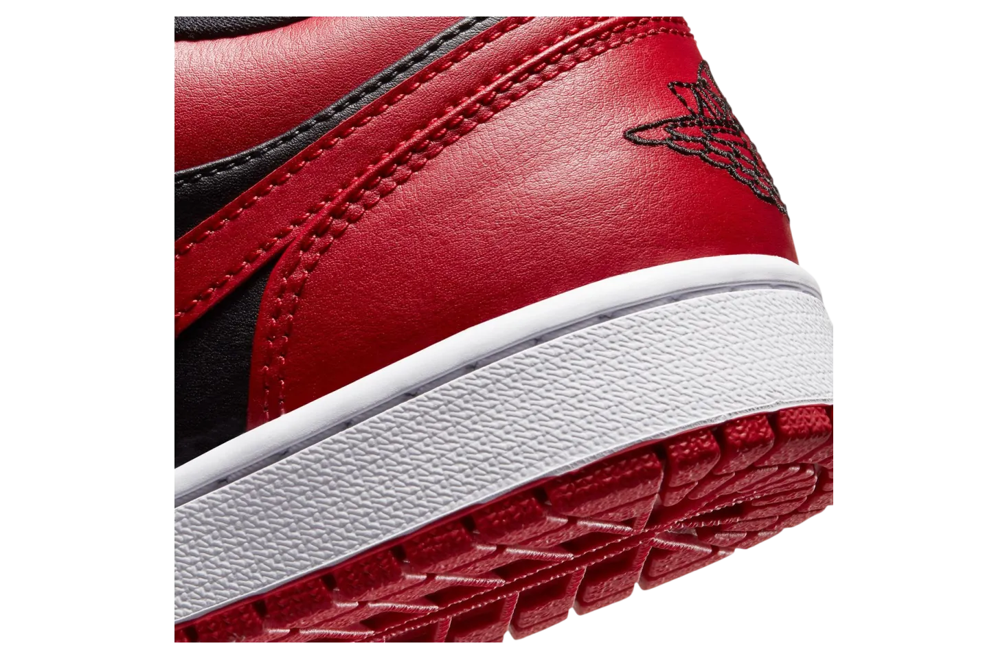 air jordan 1 low black varsity red 6