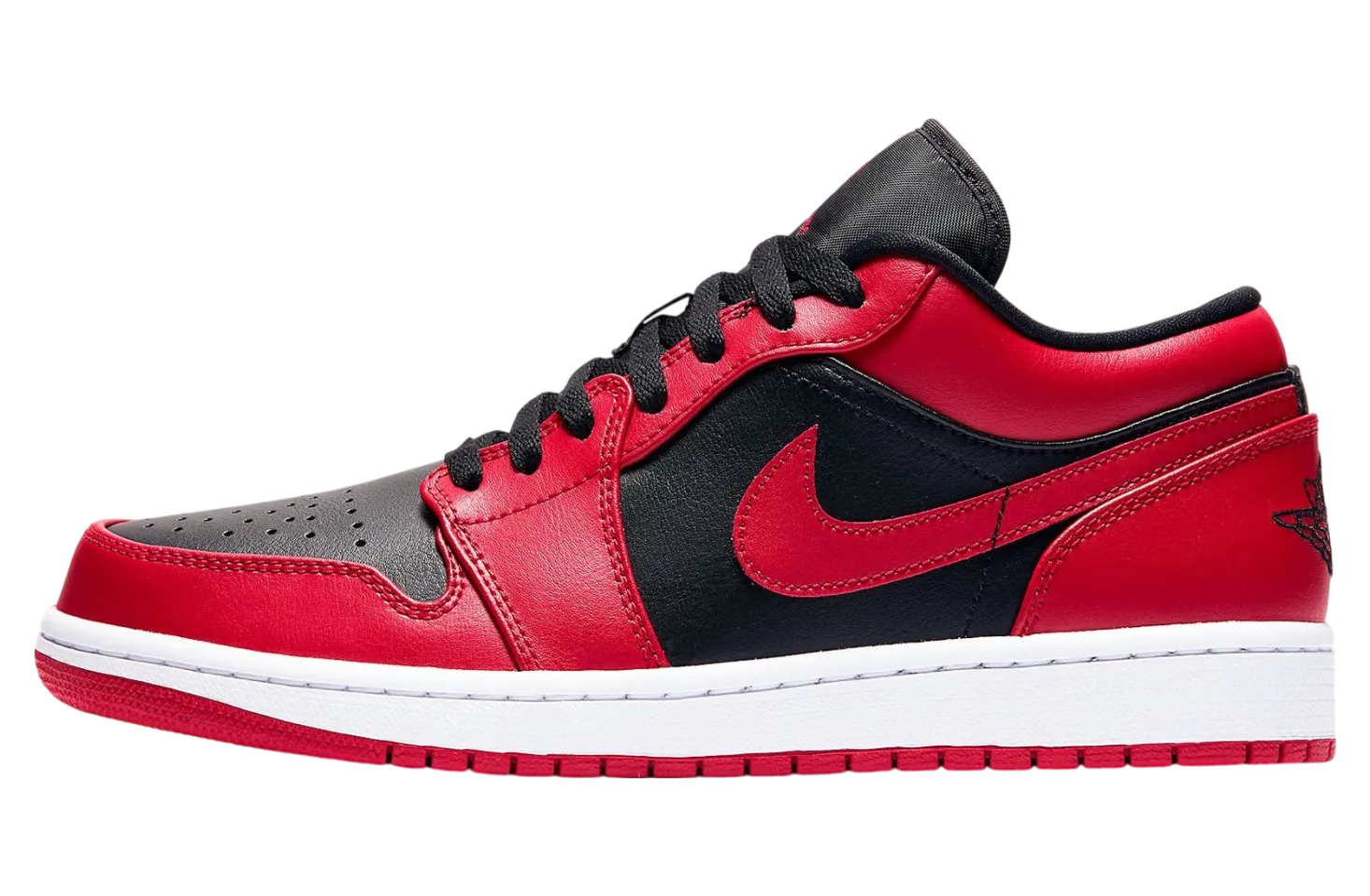 air jordan 1 low black varsity red