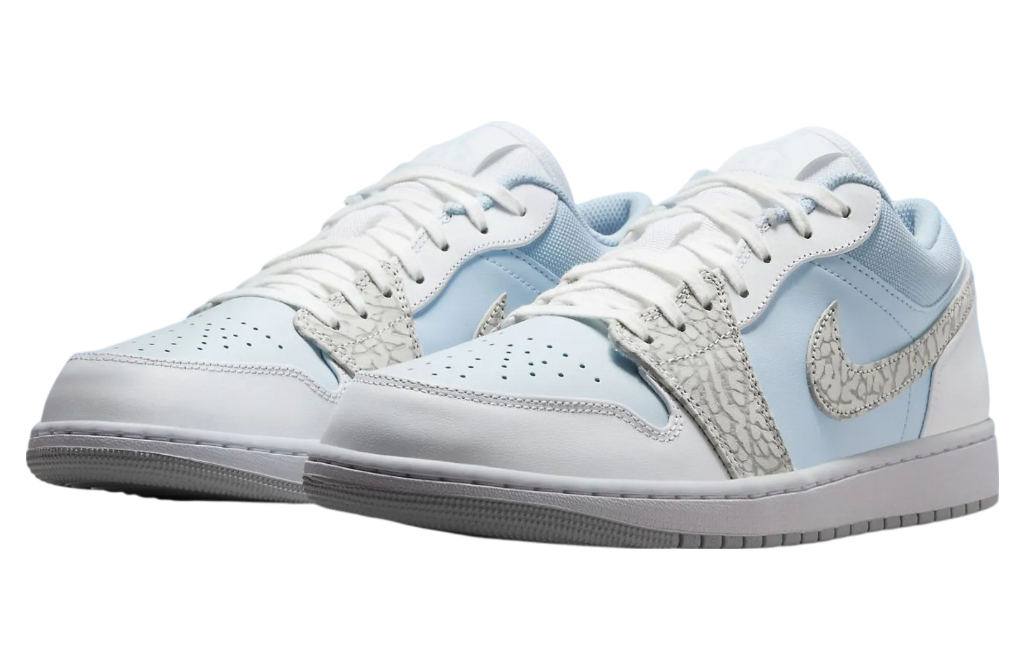 air jordan 1 low blue tint elephant print 0