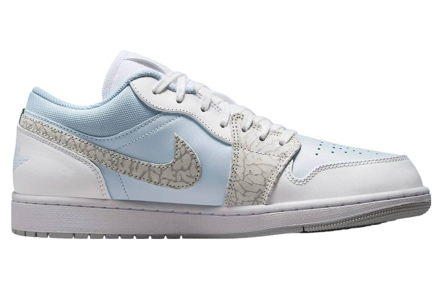 air jordan 1 low blue tint elephant print 1