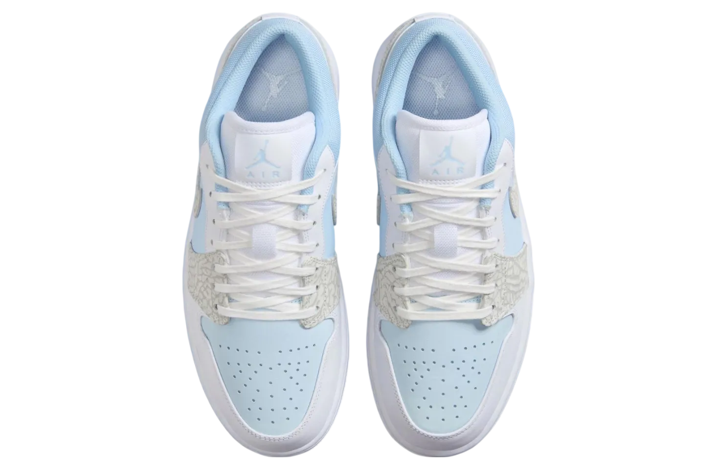 air jordan 1 low blue tint elephant print 2