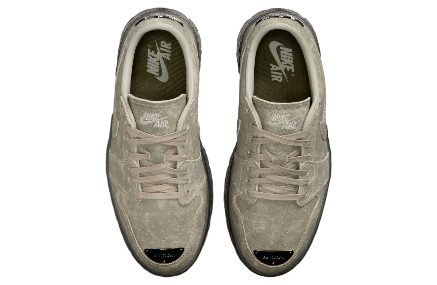 air jordan 1 low brooklyn wmns spruce fog cargo khaki 2