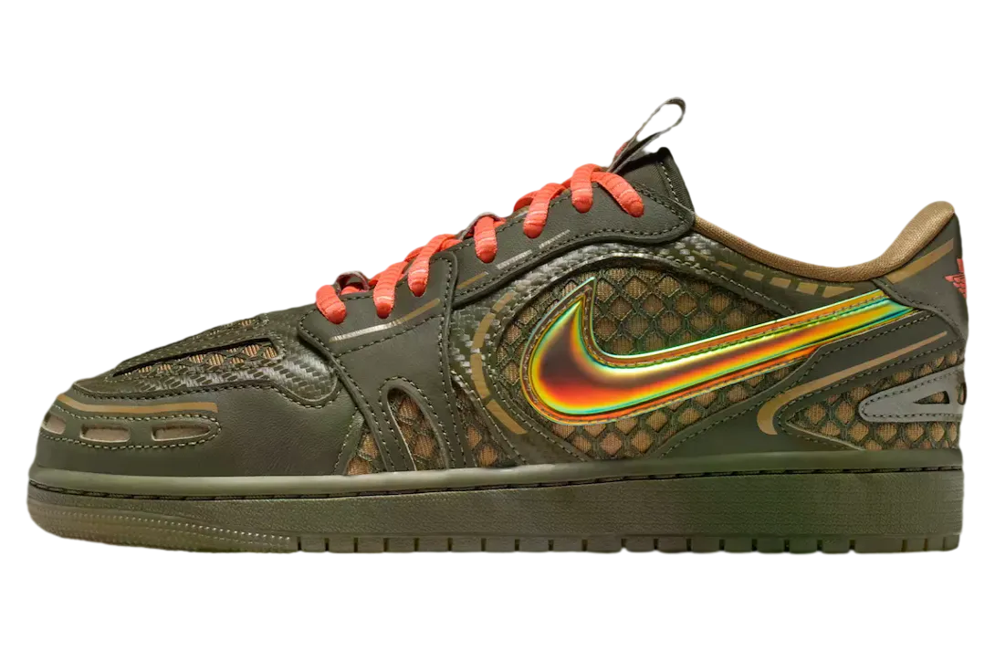 air jordan 1 low brown kelp light wild mango