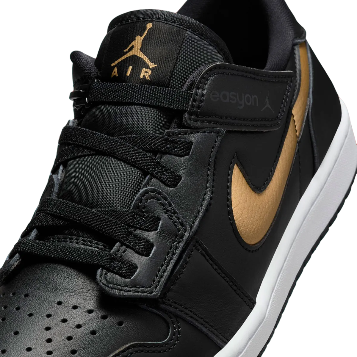 air jordan 1 low easyon black gold 7