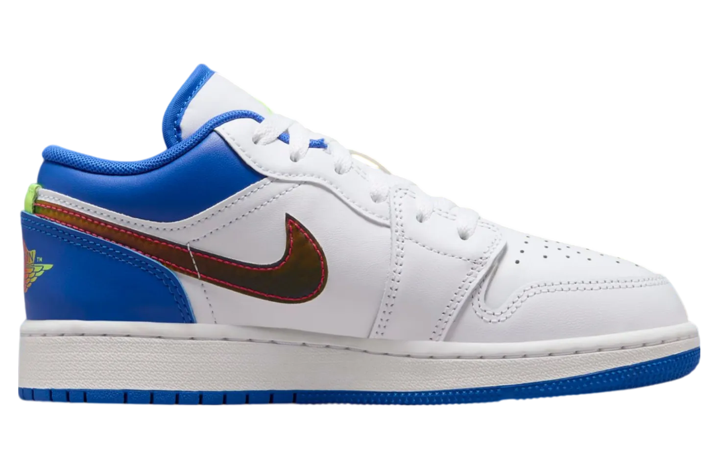 air jordan 1 low gs iridescent white hyper royal 1