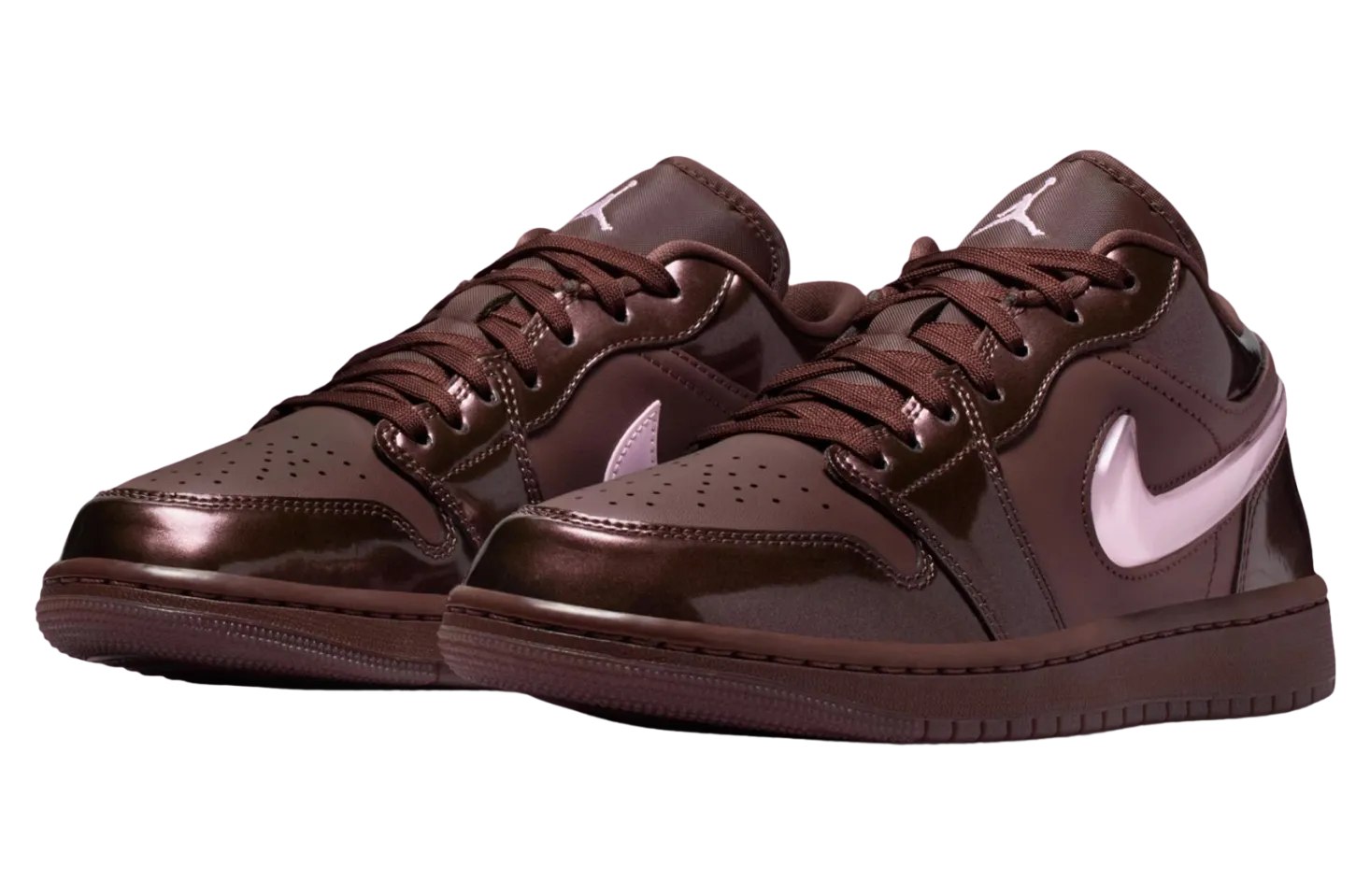 air jordan 1 low light chocolate pink foam 1
