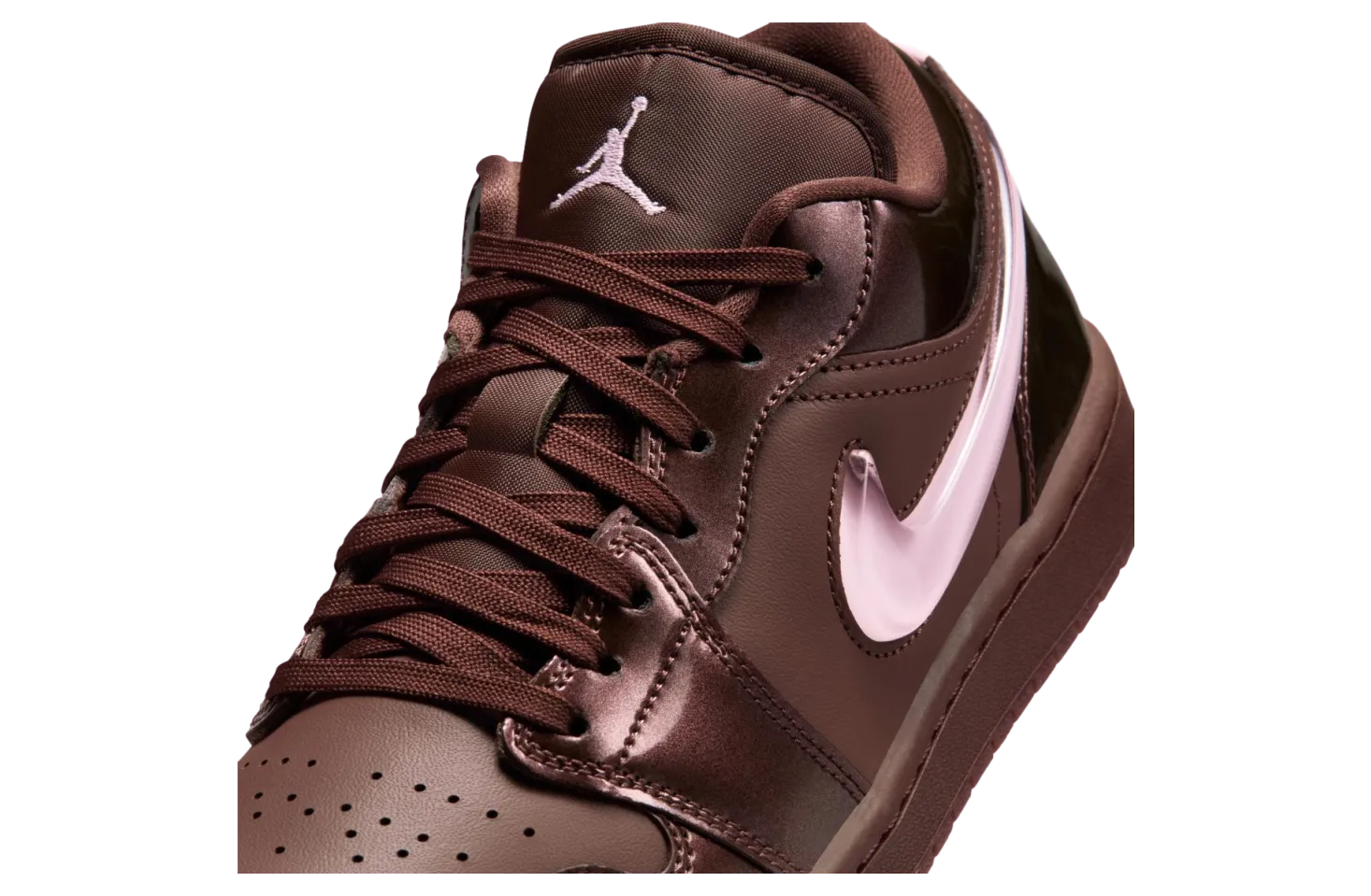 air jordan 1 low light chocolate pink foam 6