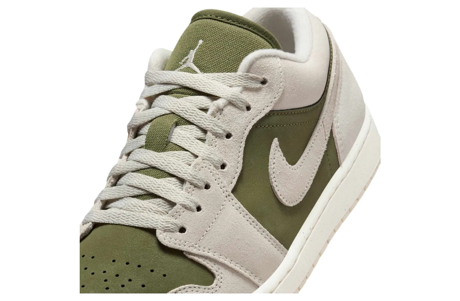 air jordan 1 low medium olive sail 3