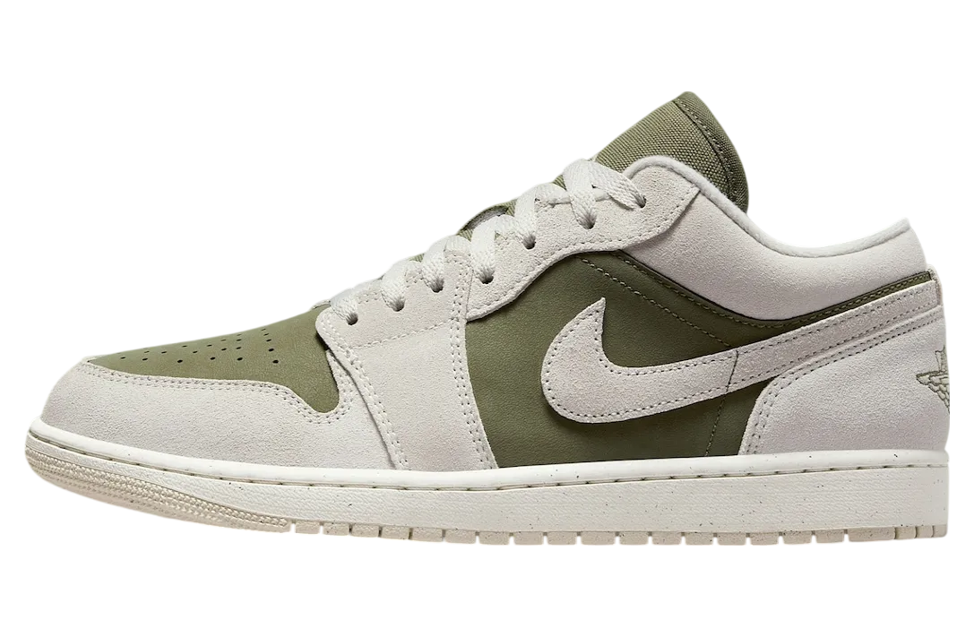 air jordan 1 low medium olive sail