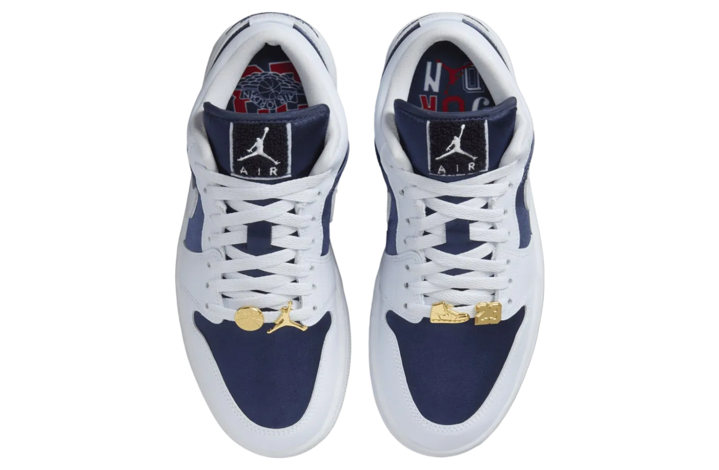 air jordan 1 low midnight navy football grey 2