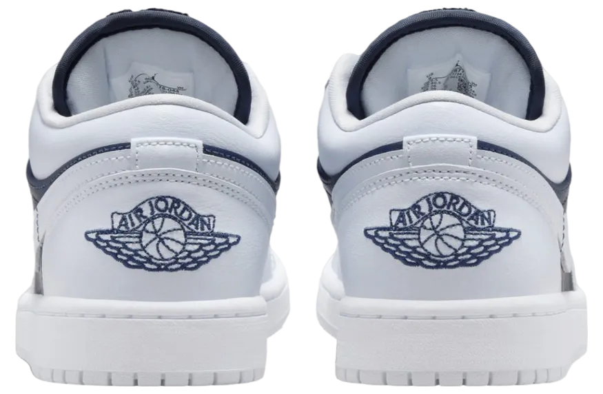 air jordan 1 low midnight navy football grey 4