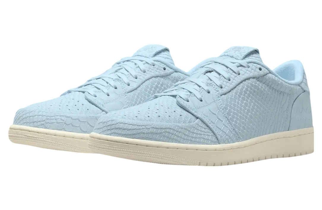 air jordan 1 low ns ice blue python 0