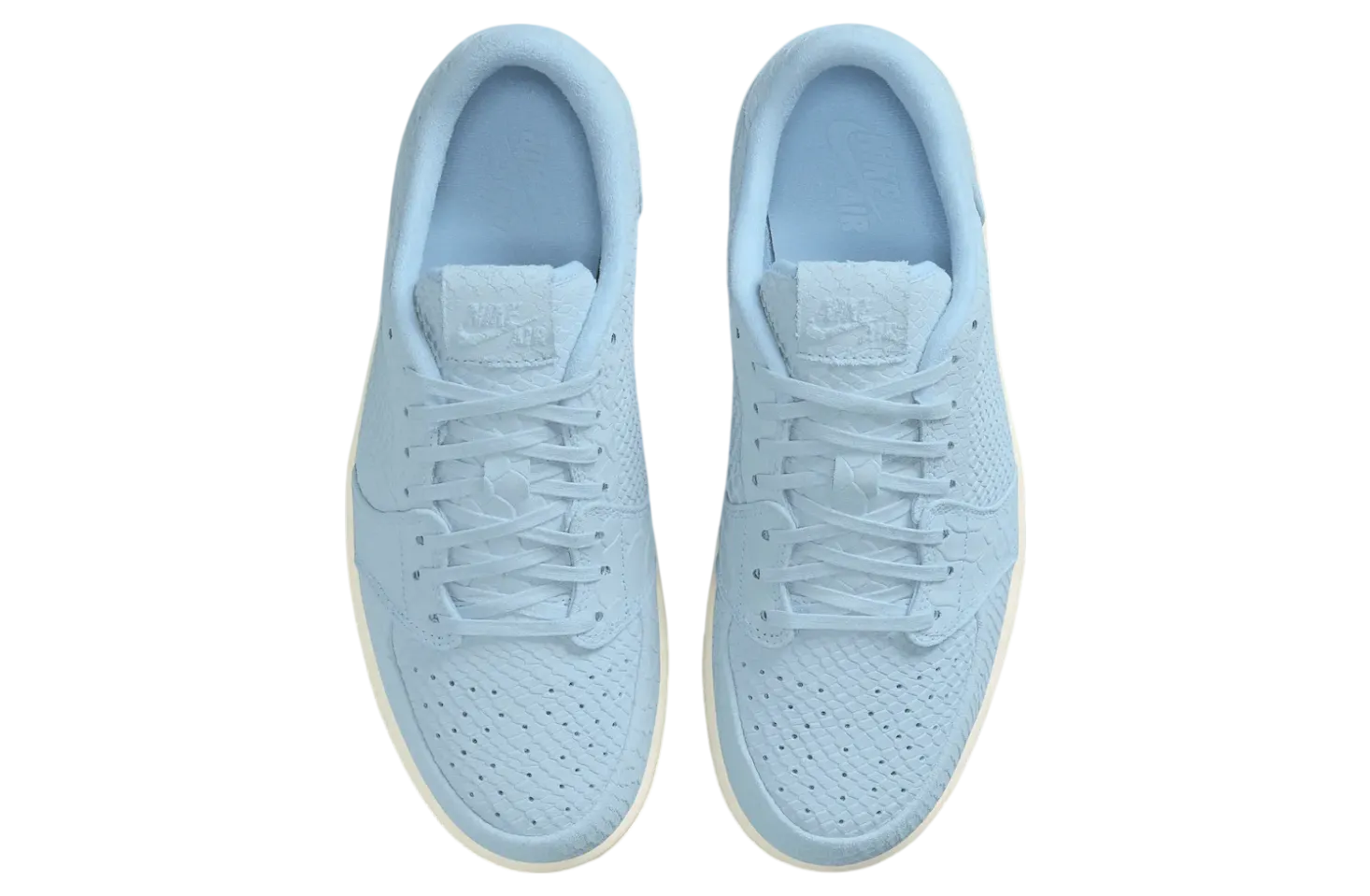 air jordan 1 low ns ice blue python 2