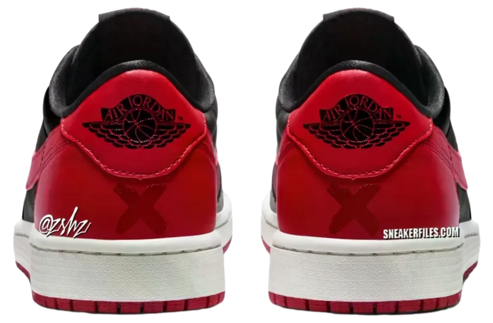 air jordan 1 low og banned black varsity red 0